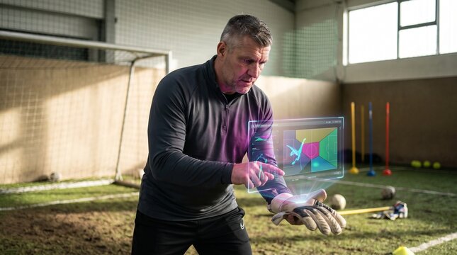 Futuristic technology used by athlete for performance analysis