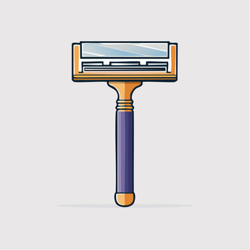 Illustration of a Double-Edged Safety Razor