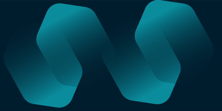 Dark abstract background with dark blue green turquoise background with abstract shape, dynamic and sport banner concept. vector illustrator