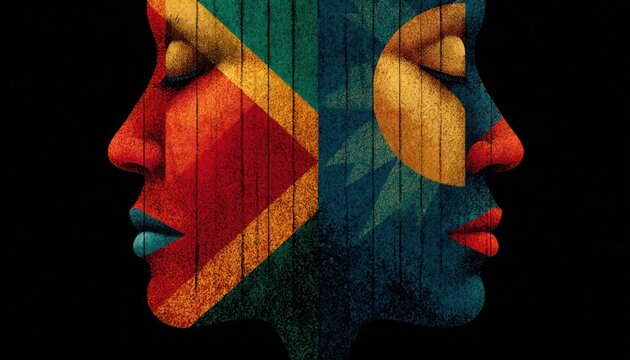 Vector design for South Africa National Human Rights Day on March 21 with national flag and equality theme