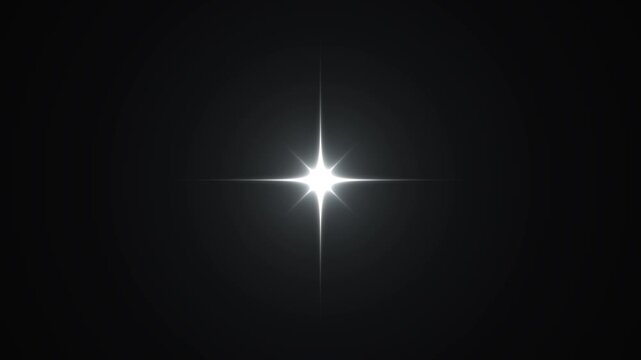 4k sparkling twinkle star animation, white cartoon doodle vector stars blinking with glowing shine burst light effect, festive sparkle overlay on black screen seamless loop motion graphics