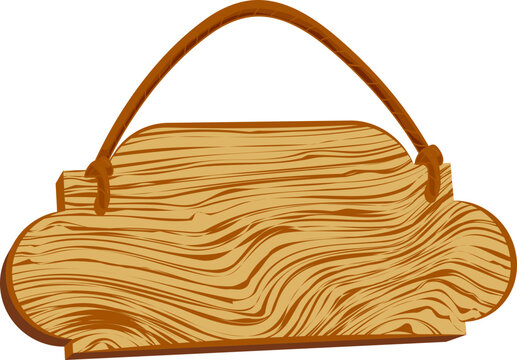 Rustic Cloud Shape Wooden Hanging Icon