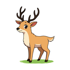 Fototapeta premium Cute Elk Clipart 03