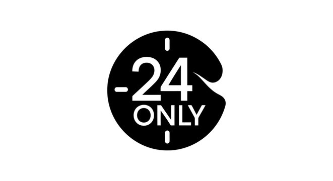Limited Time Offer Sale Graphic With Twenty Four Hours.
