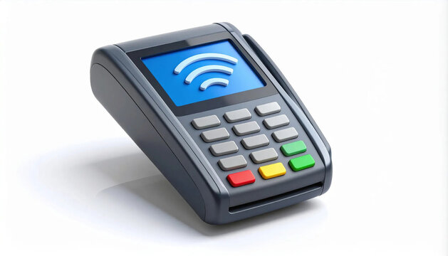 Contactless card reader icon isolated on white background