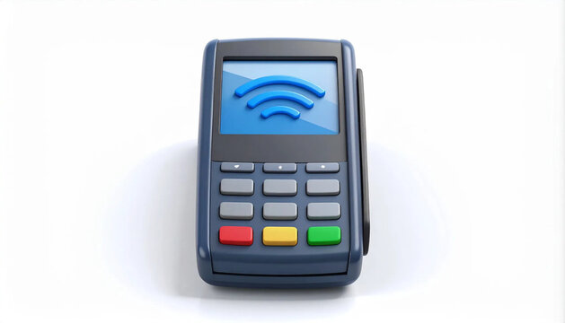 Contactless card reader icon isolated on white background
