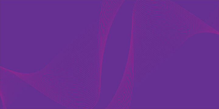 Abstract purple background with pink wavy line ribbon vectors. Screenshot of a graphic design software interface showing a selected path line with a blue guide overlay