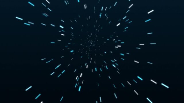 Abstract futuristic light streaks on dark background