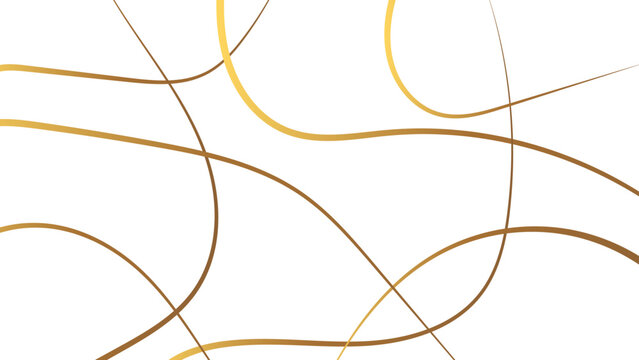 Geometric white background with golden diagonal lines. seamless random chaotic digital line business concept. abstract golden stroke lines vector background texture. modern technology art design.