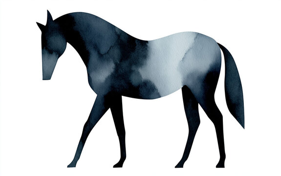 watercolor horse
