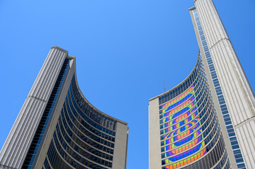 Obraz premium Decorations for the FIFA World Cup 2026 in Toronto, Canada