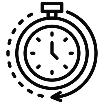 Illustration vector elements icon of Time Tracking