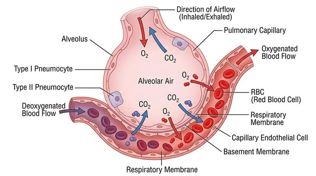 Anatomical diagram of the stomach with labeled parts and functions, digestive