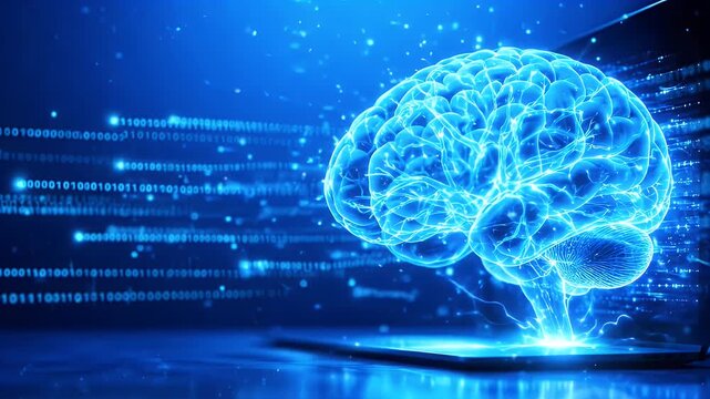 Digital brain concept representing artificial intelligence and data processing