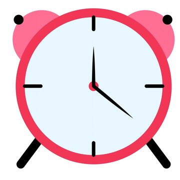 Alarm Clock Flat Style