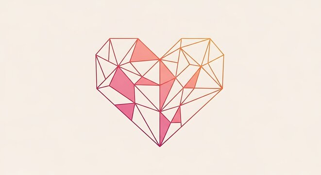 3D geometric wireframe shape with transparent red overlay.