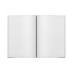 Fototapeta premium Open blank notebook with two pages visible