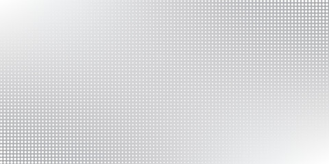 Fototapeta premium Geometric gray white background with mesh of dots or circles.