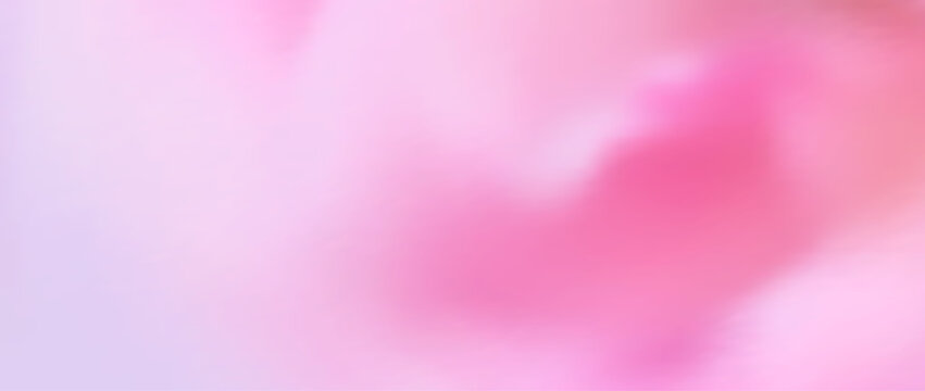 Spring or summer vector blurred gradient background. Soft and pastel floral template with blur effect. Pink and rose color.