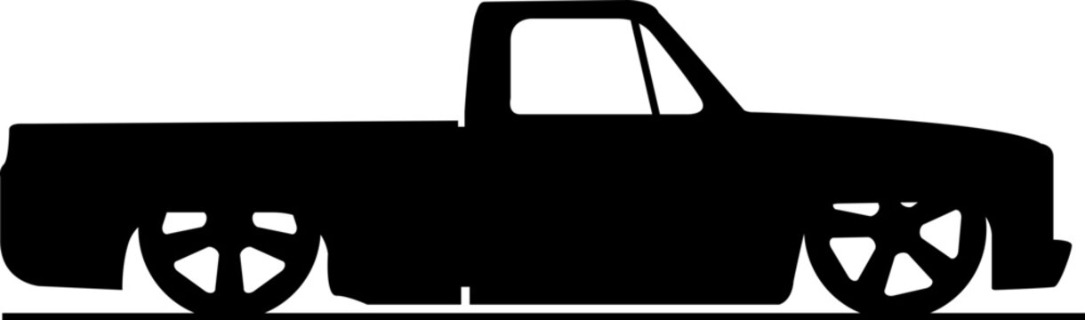 Lowrider Square Body Pickup Truck 