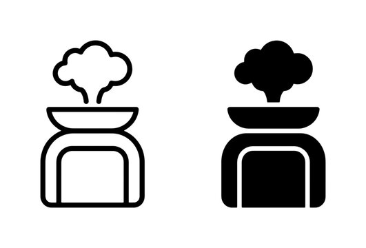 Aroma Diffuser Icons: Essential Oil Burner Vector Set, Modern Home Fragrance Device Graphics