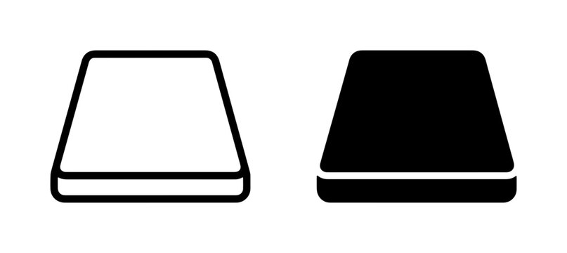 Hard Drive Icons, Storage Device Symbols, Computer Hardware Vector Graphics, Data Storage Solutions