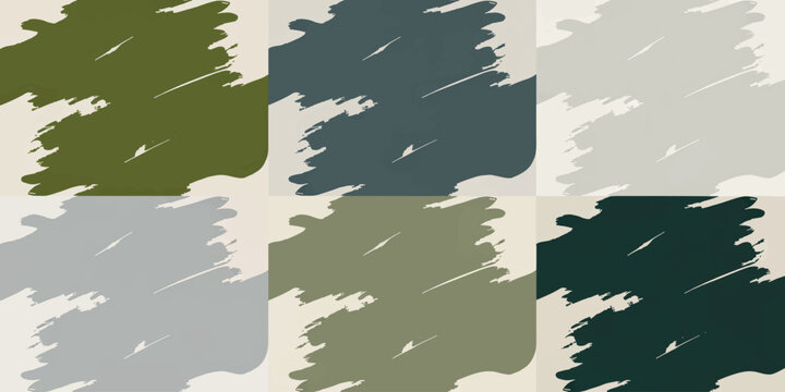 Abstract green grunge vector background with textured camouflage leaves pattern and space for text, vintage military nature style design wallpaper