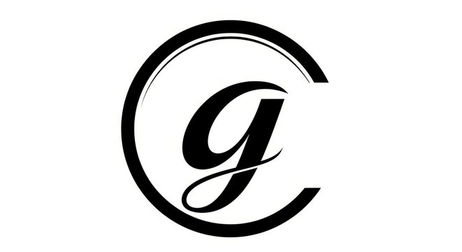 Black letter g logo icon