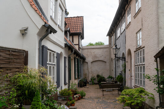 Historische H&auml;user im G&auml;ngeviertel in L&uuml;beck