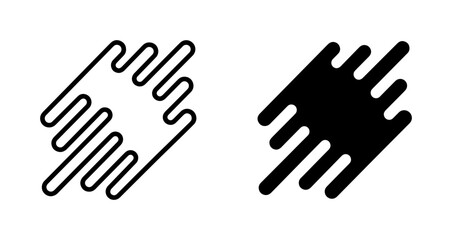 Obraz premium Abstract Dynamic Motion Lines, Speed Streaks, Graphic Elements, Vector Shapes, Modern Design Accents