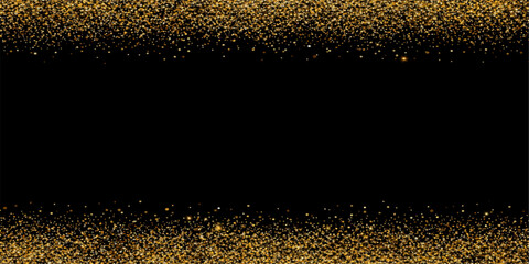 Abstract background with a golden frame featuring a wet texture of macro beer bubbles, cold liquid drops, and golden champagne foam © Kazim