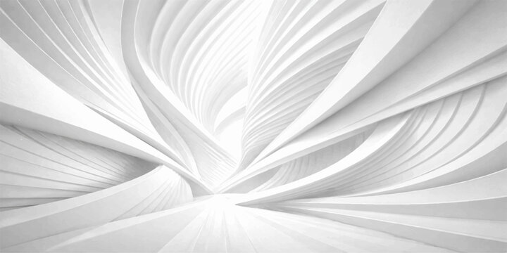 An abstract black and white background featuring a gray wave pattern with silver lines and textured curves for a modern vector wallpaper design