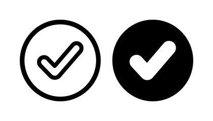 Checkmark Icons Set: Simple Tick Mark Symbols for Approval, Success, and Verification. Vector Graphics for Confirmation and Agreement. © AbdullahAl