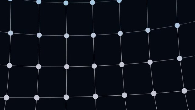 Blue dots grid abstract background for tech websites, data visualization