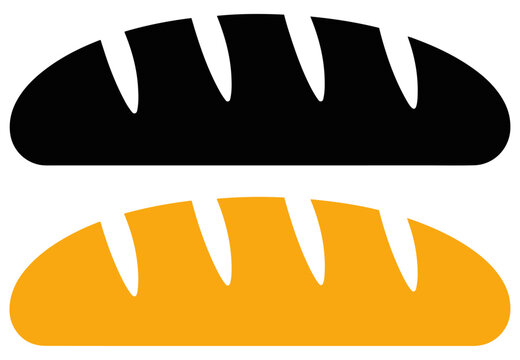 bread loaf bakery food icon