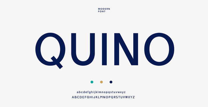Quino Abstract Fashion font alphabet. Minimal modern urban fonts for logo, brand etc.