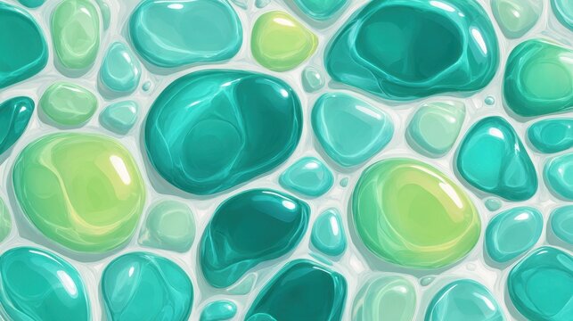 Fluid ooze pattern with interlocking blobs for seamless textures