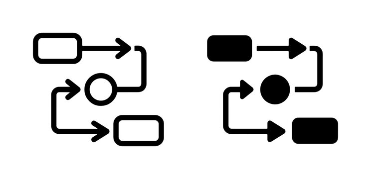 Process Flowchart Icons, Workflow Diagrams, Business Logic Steps, Algorithm Flowcharts, Decision Tree Elements, Data Flow Charts, System Architecture Symbols