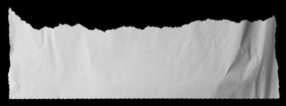 Torn paper on black
