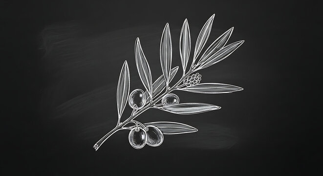 Silver leaf brooch with olive isolated on a transparent background, silver brooch olive leaves decorative metalwork