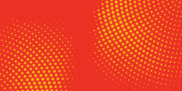 Abstract orange pattern with circular dot design.
