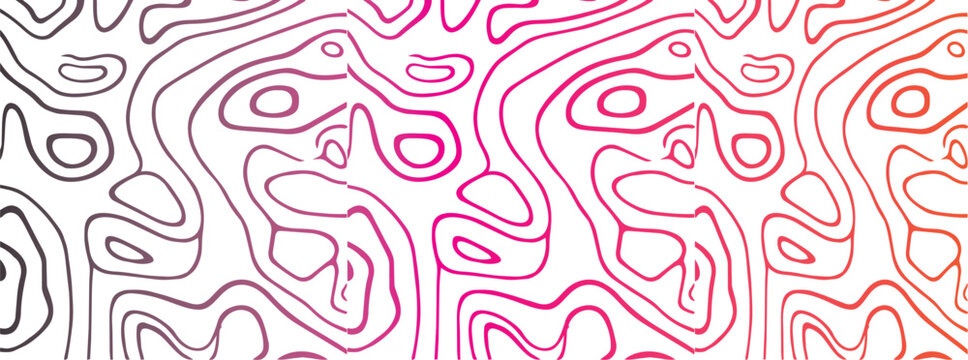 Vibrant topographic map gradient illustration with colorful contour lines fathers day