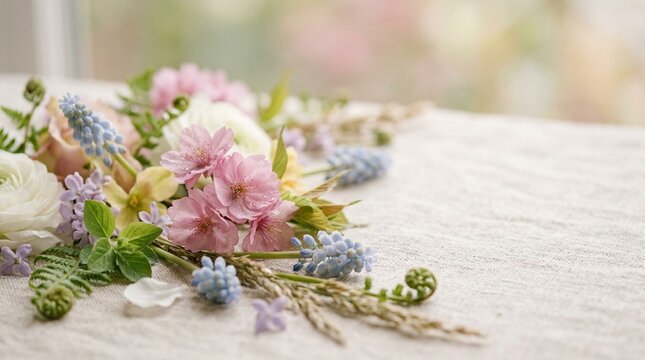 Spring botanical background