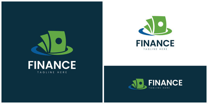 Abstract Banknote Money Oval Logo Template