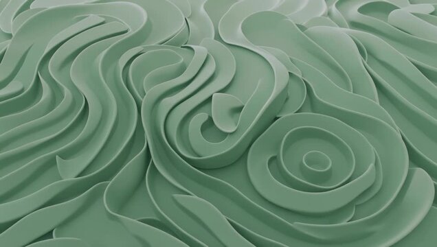 Abstract Swirling Emerald Green Fluid Texture for Tech and AI Concepts


