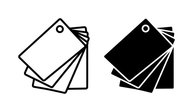 Color Swatch Samples, Paint Chip Samples, Color Palette Samples, Design Tool Icons