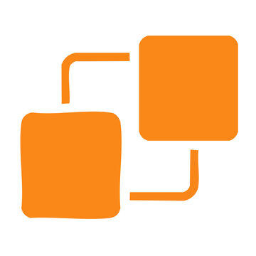 Orange data connection icon