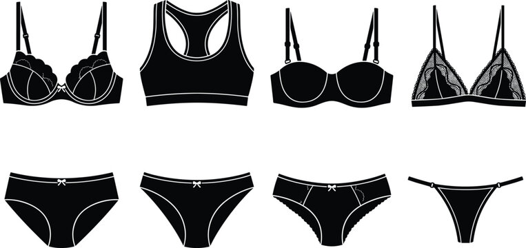 Black lingerie set women's underwear and bras women's clothing intimate apparel
