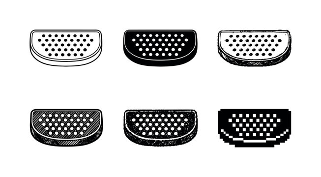 Removable drip tray component with perforated surface used to catch excess