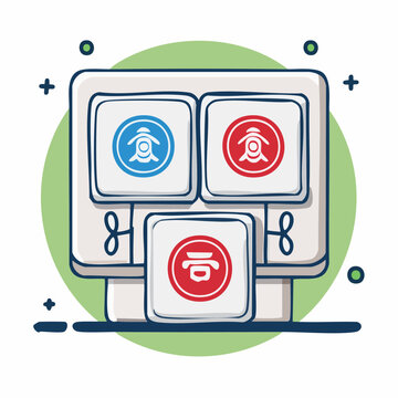 Mahjong Tiles Illustration